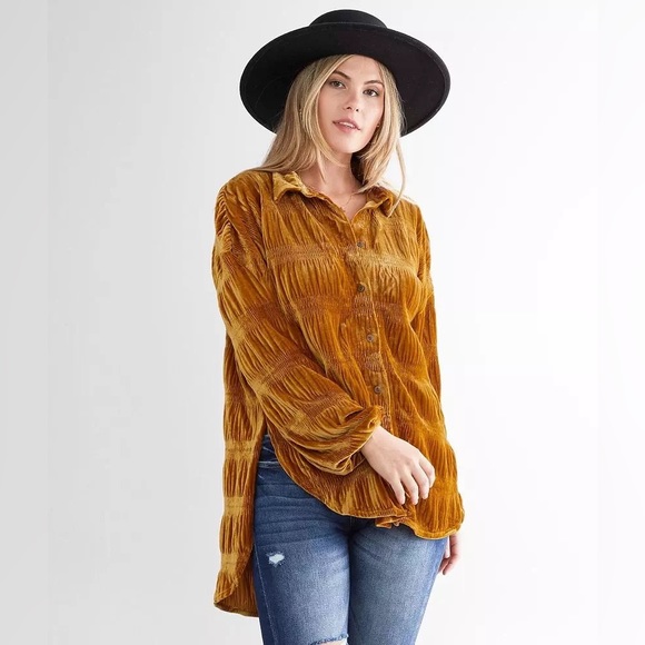 Free People Tops - NWT Free People My Best Velvet Blouse!